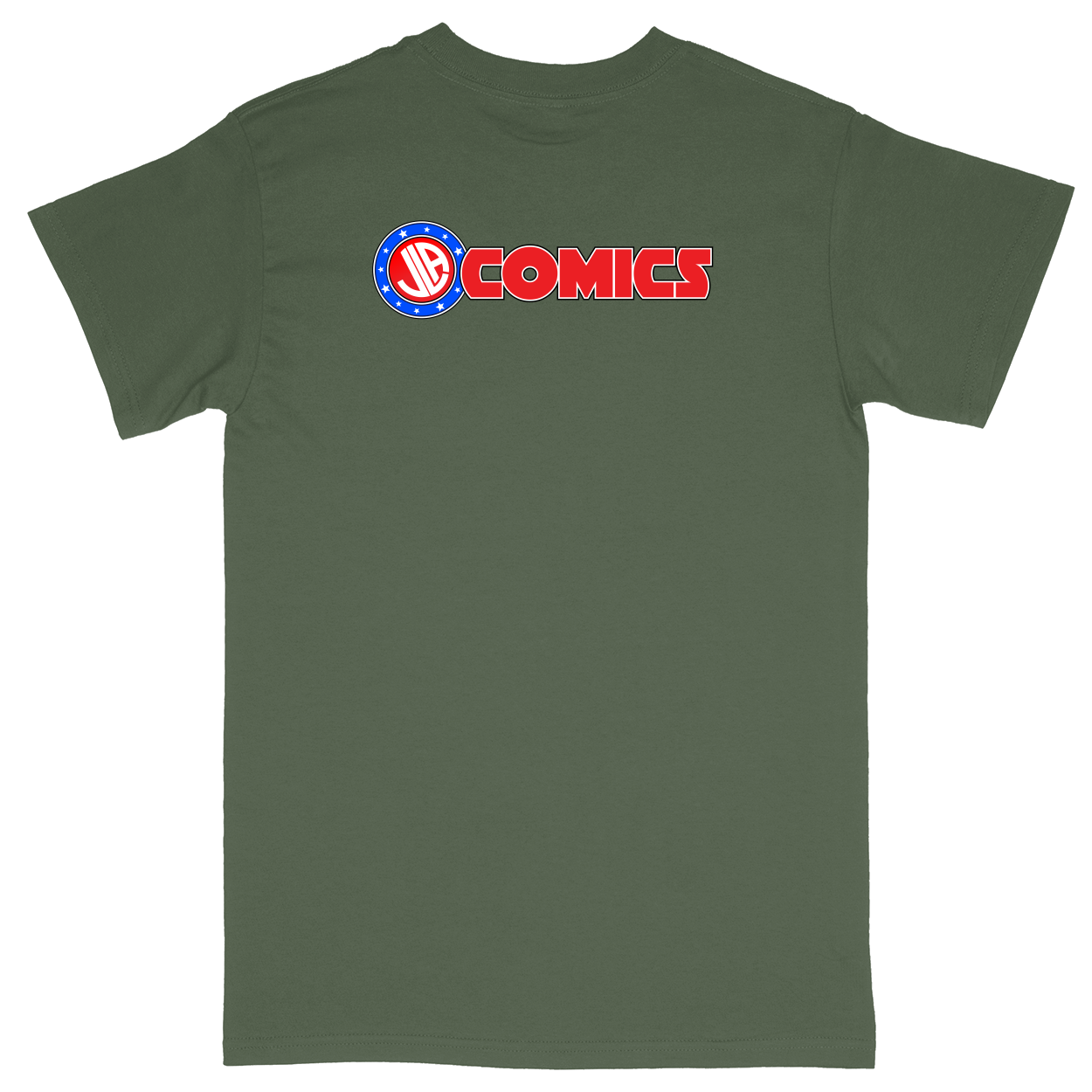 Basic Unisex Heavy Cotton T-Shirt - Military Green - back