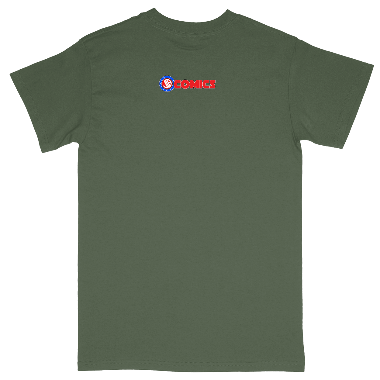 Basic Unisex Heavy Cotton T-Shirt - Military Green - back***Military Green|||Basic Unisex Heavy Cotton T-Shirt
