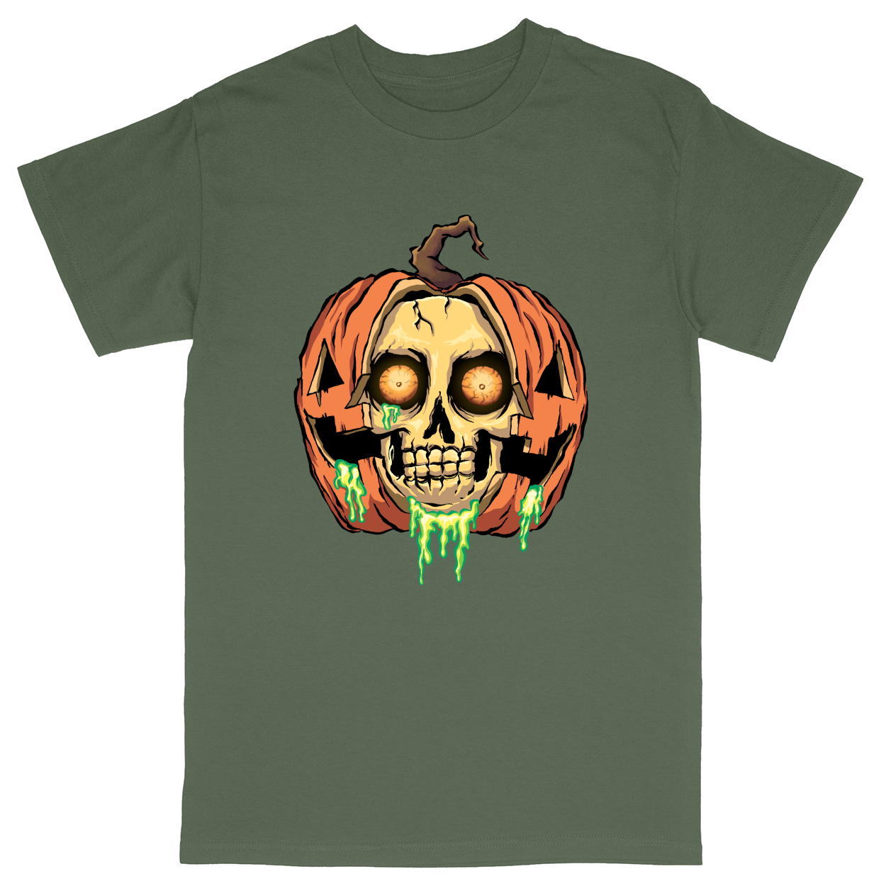 Basic Unisex Heavy Cotton T-Shirt - Military Green - front