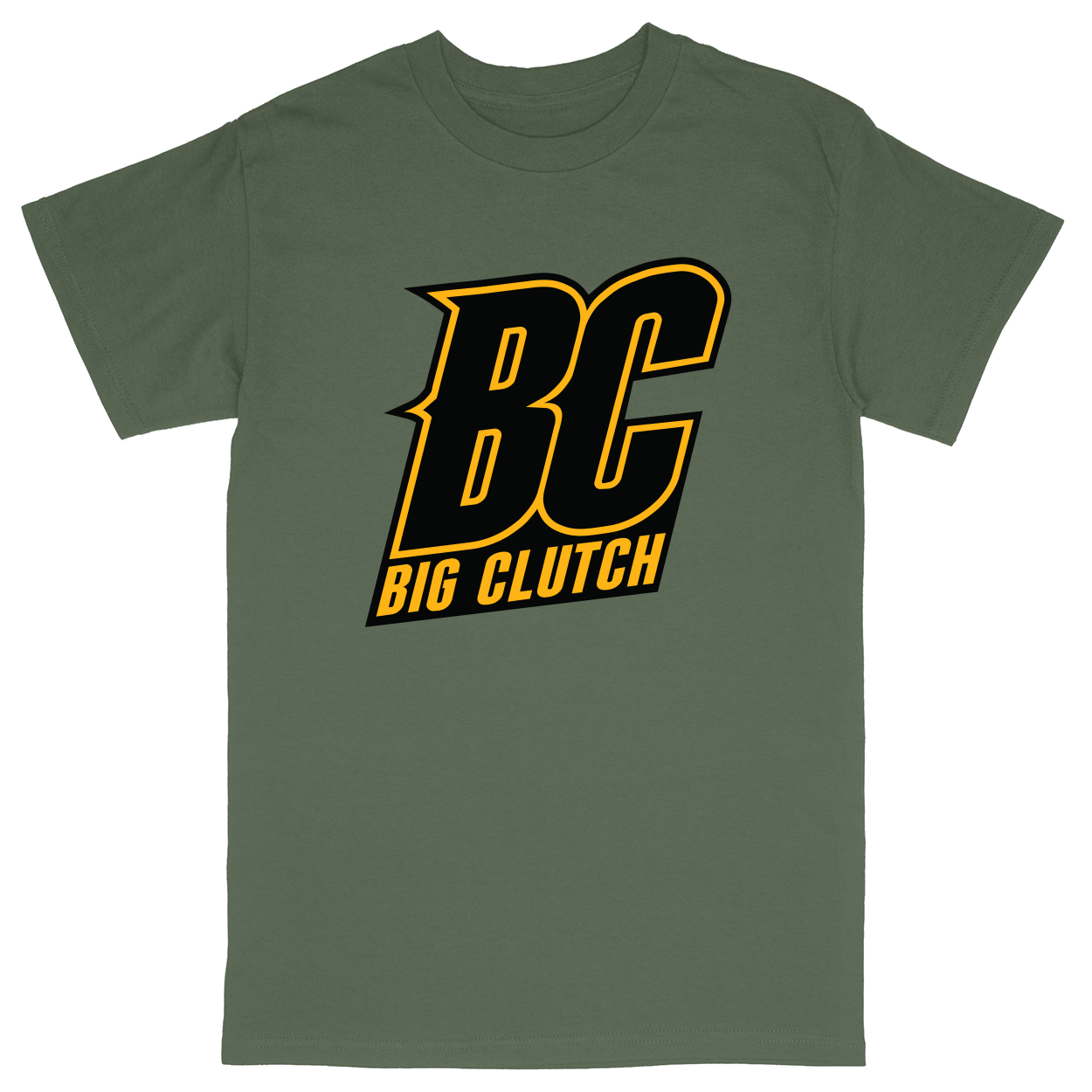 Basic Unisex Heavy Cotton T-Shirt - Military Green - front***Military Green|||Basic Unisex Heavy Cotton T-Shirt