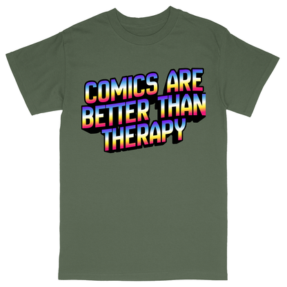 Basic Unisex Heavy Cotton T-Shirt - Military Green - front