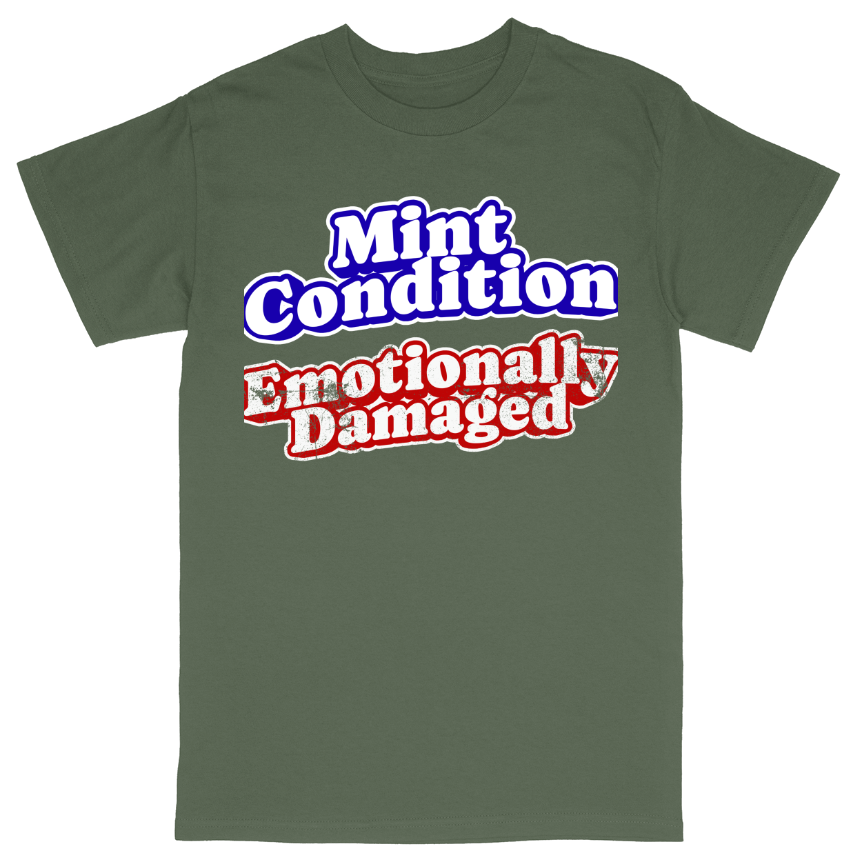 Basic Unisex Heavy Cotton T-Shirt - Military Green - front