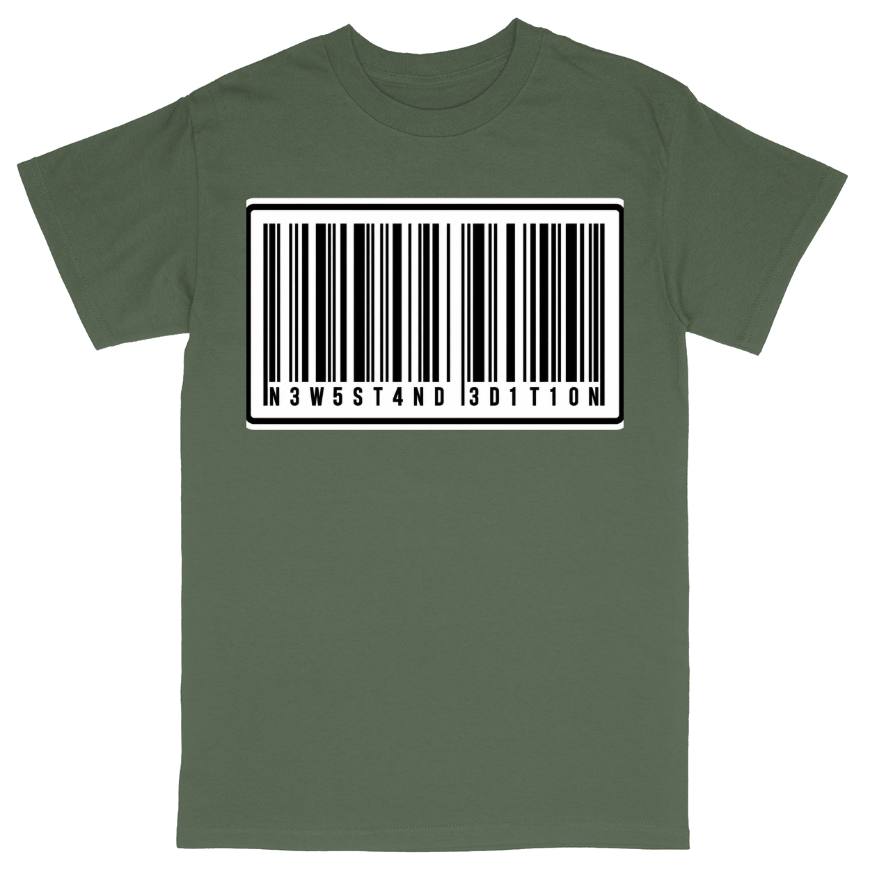 Basic Unisex Heavy Cotton T-Shirt - Military Green - front