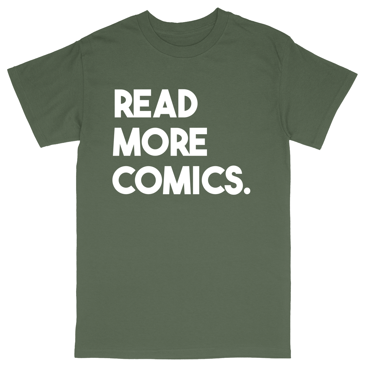 Basic Unisex Heavy Cotton T-Shirt - Military Green - front