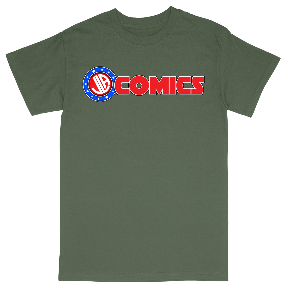 Basic Unisex Heavy Cotton T-Shirt - Military Green - front
