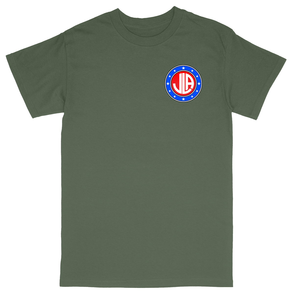 Basic Unisex Heavy Cotton T-Shirt - Military Green - front***Military Green|||Basic Unisex Heavy Cotton T-Shirt
