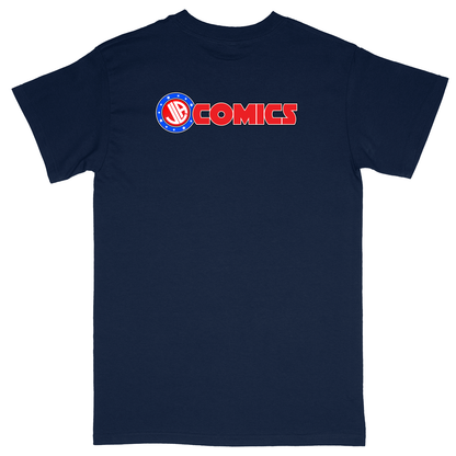 Basic Unisex Heavy Cotton T-Shirt - Navy - back