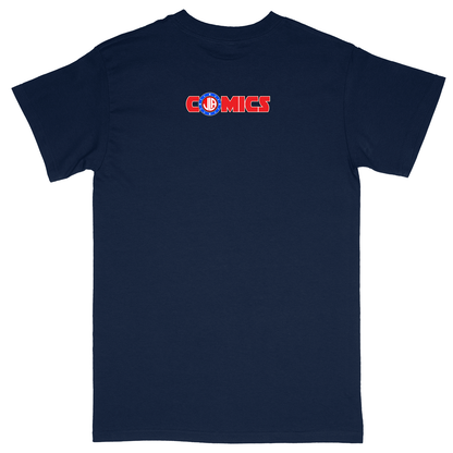 Basic Unisex Heavy Cotton T-Shirt - Navy - back