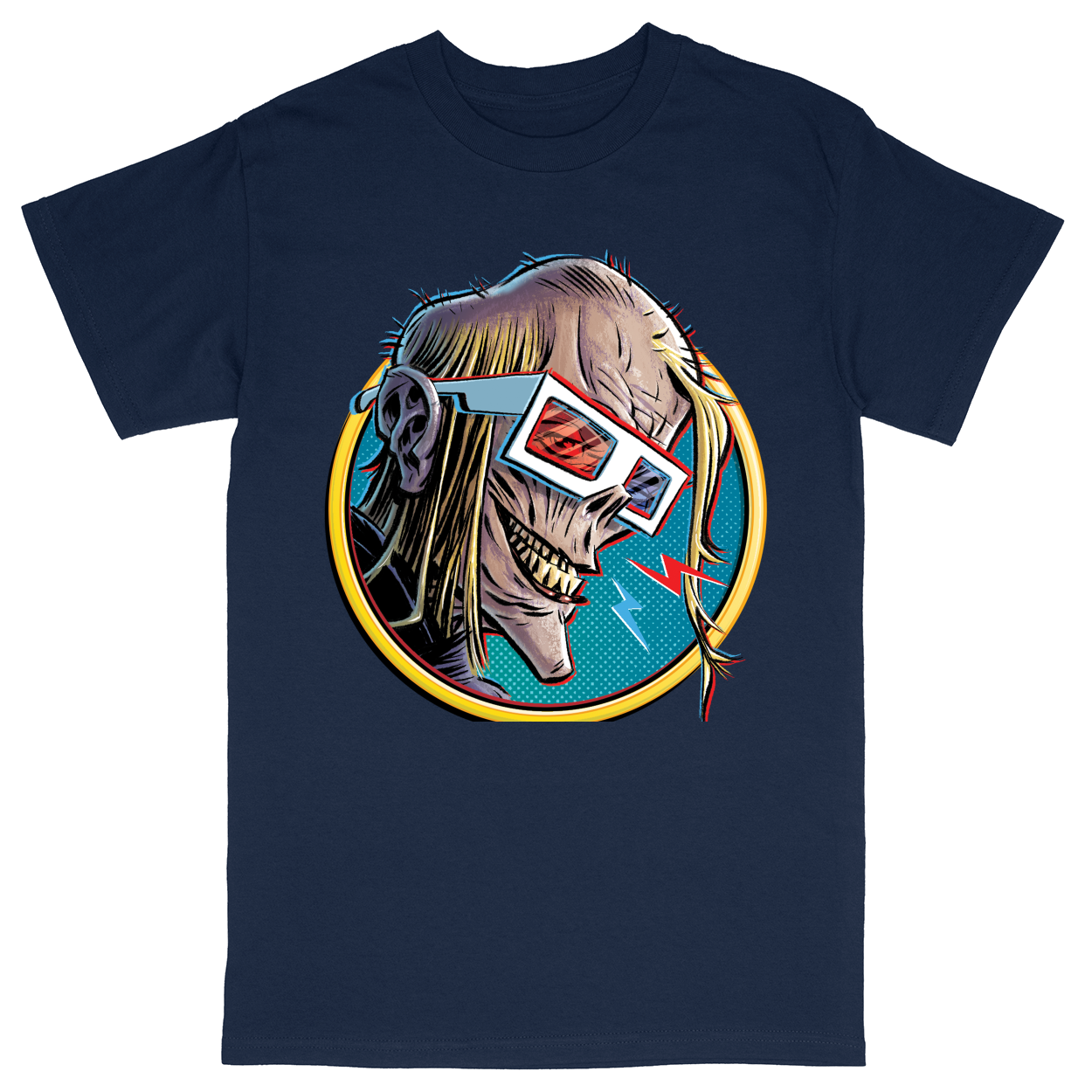 Basic Unisex Heavy Cotton T-Shirt - Navy - front***Navy|||Basic Unisex Heavy Cotton T-Shirt