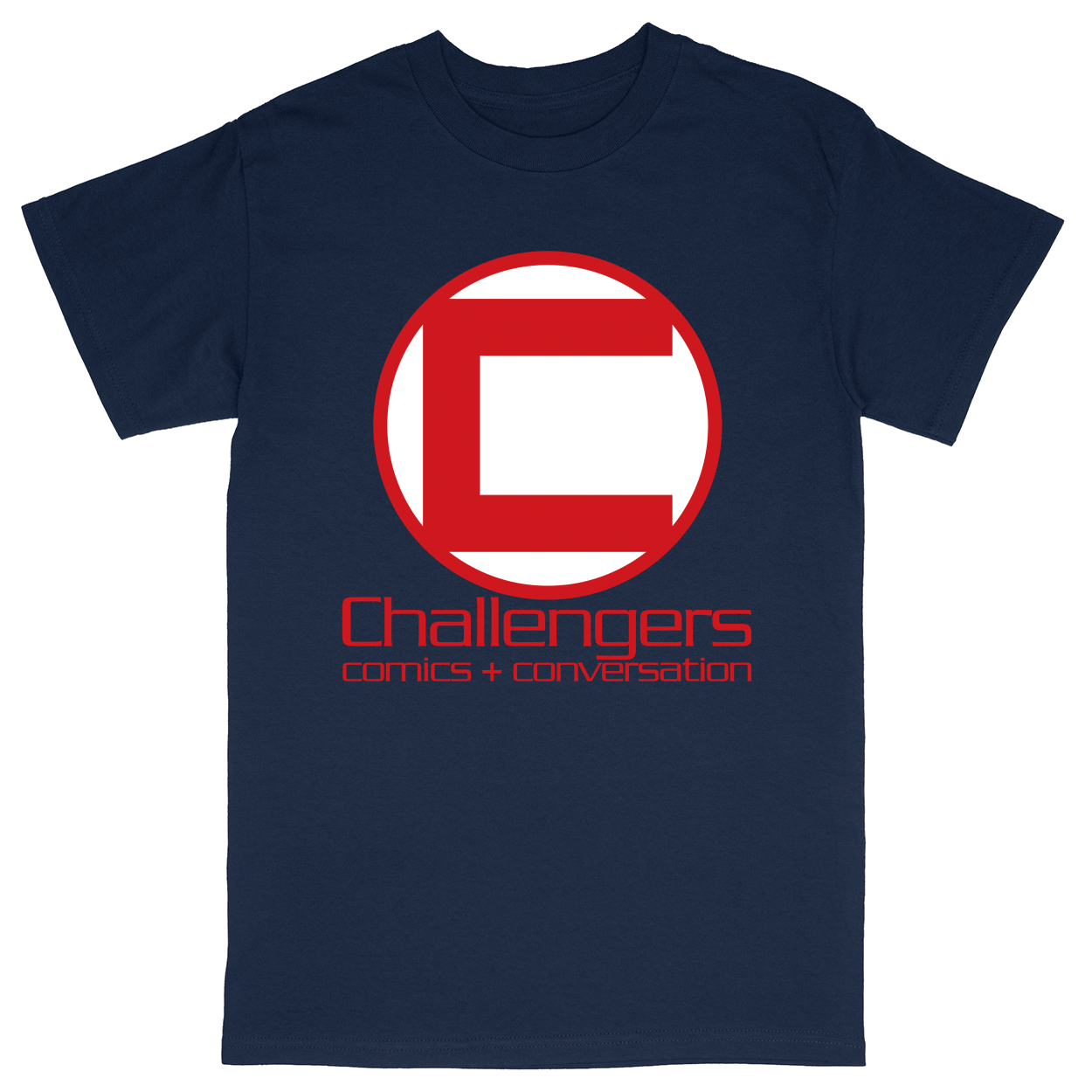 Basic Unisex Heavy Cotton T-Shirt - Navy - front***Navy|||Basic Unisex Heavy Cotton T-Shirt