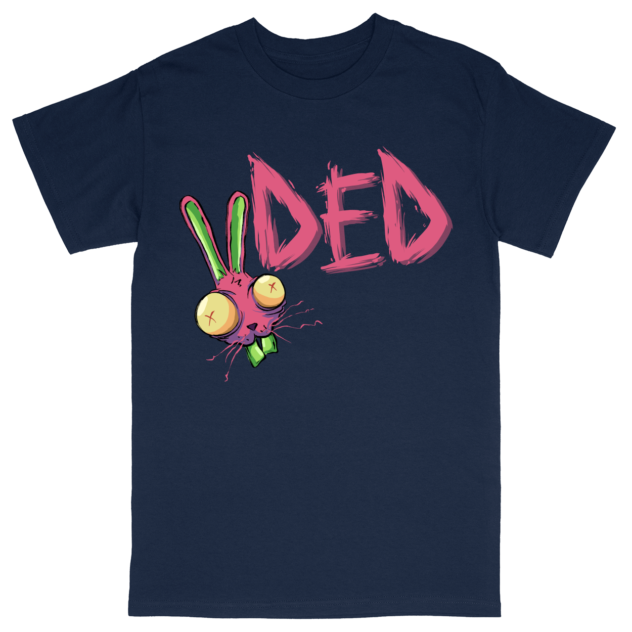 Basic Unisex Heavy Cotton T-Shirt - Navy - front***Navy|||Basic Unisex Heavy Cotton T-Shirt