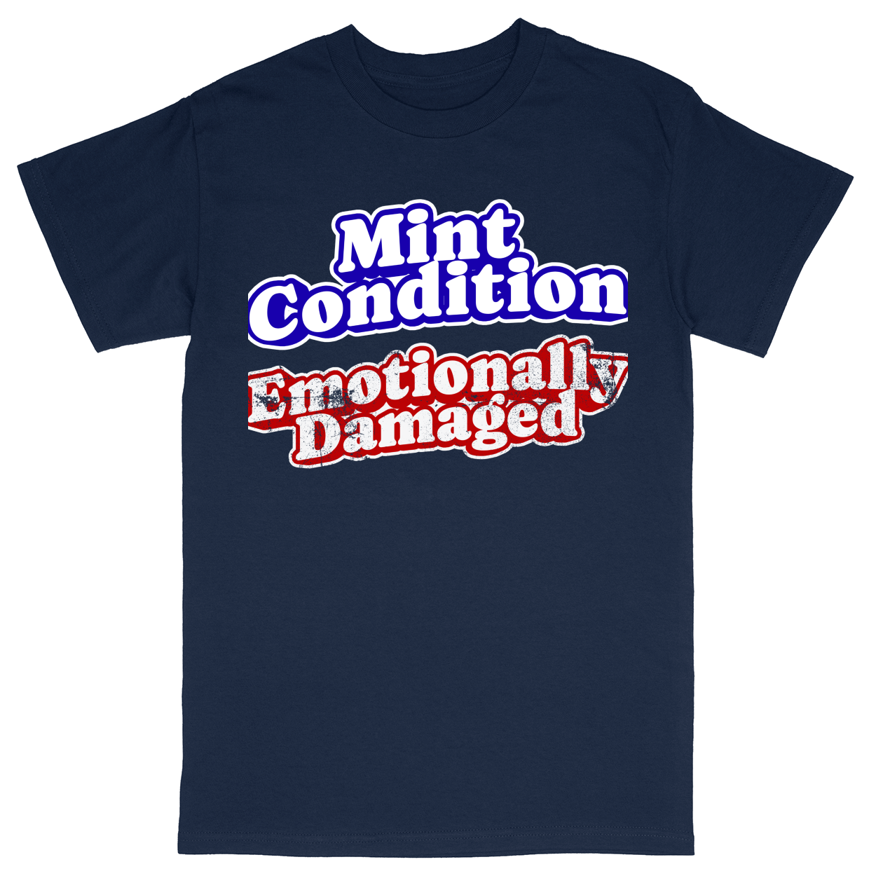 Basic Unisex Heavy Cotton T-Shirt - Navy - front***Navy|||Basic Unisex Heavy Cotton T-Shirt