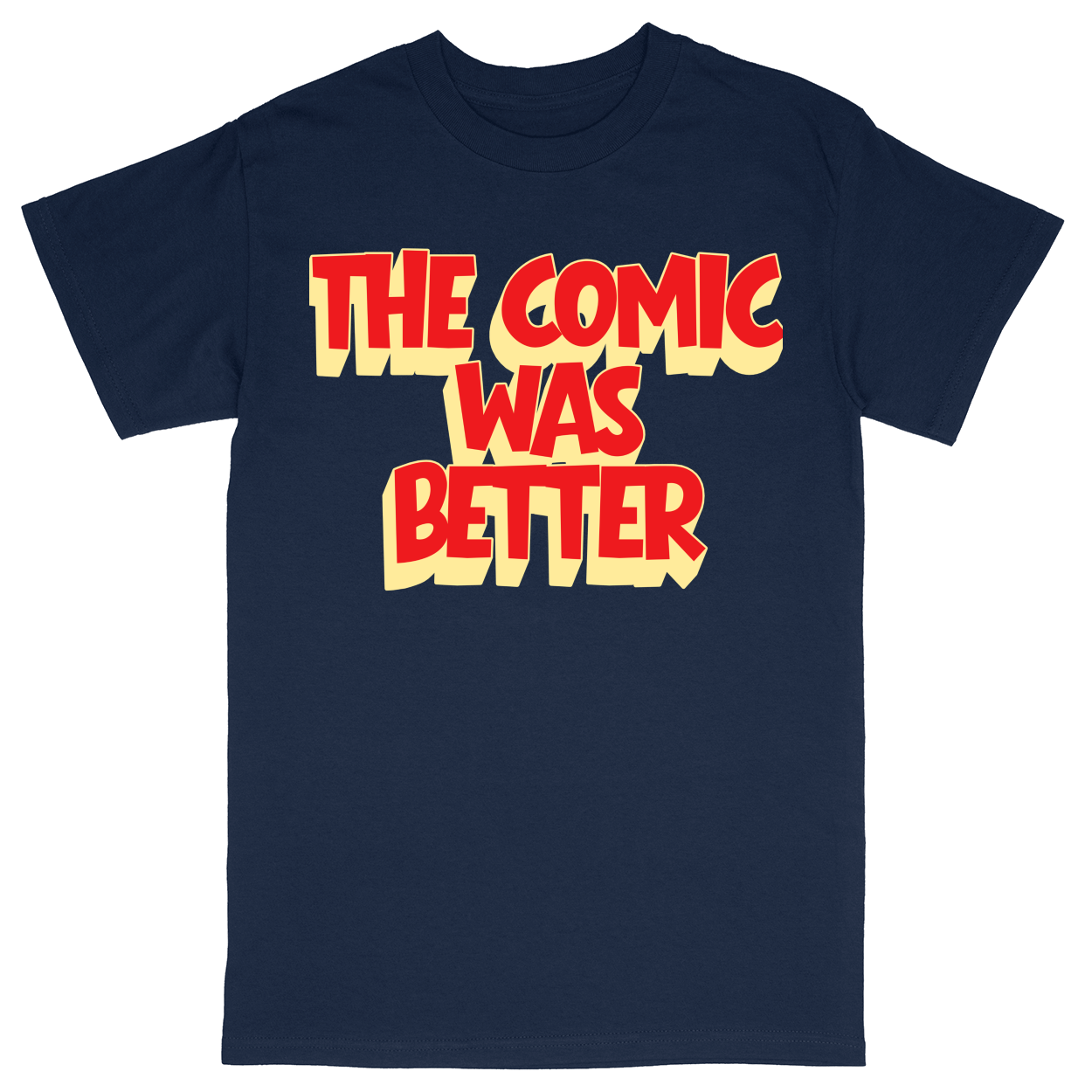 Basic Unisex Heavy Cotton T-Shirt - Navy - front
