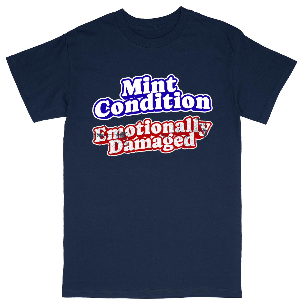 Basic Unisex Heavy Cotton T-Shirt - Navy - front