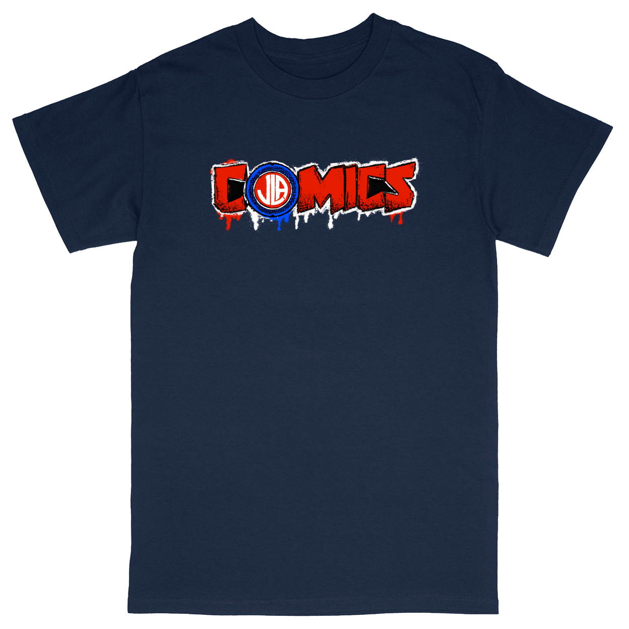 Basic Unisex Heavy Cotton T-Shirt - Navy - front***Navy|||Basic Unisex Heavy Cotton T-Shirt