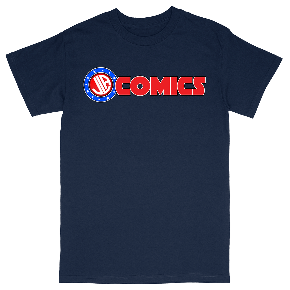 Basic Unisex Heavy Cotton T-Shirt - Navy - front***Navy|||Basic Unisex Heavy Cotton T-Shirt