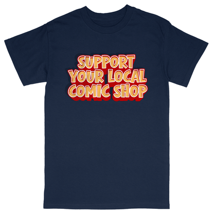 Basic Unisex Heavy Cotton T-Shirt - Navy - front