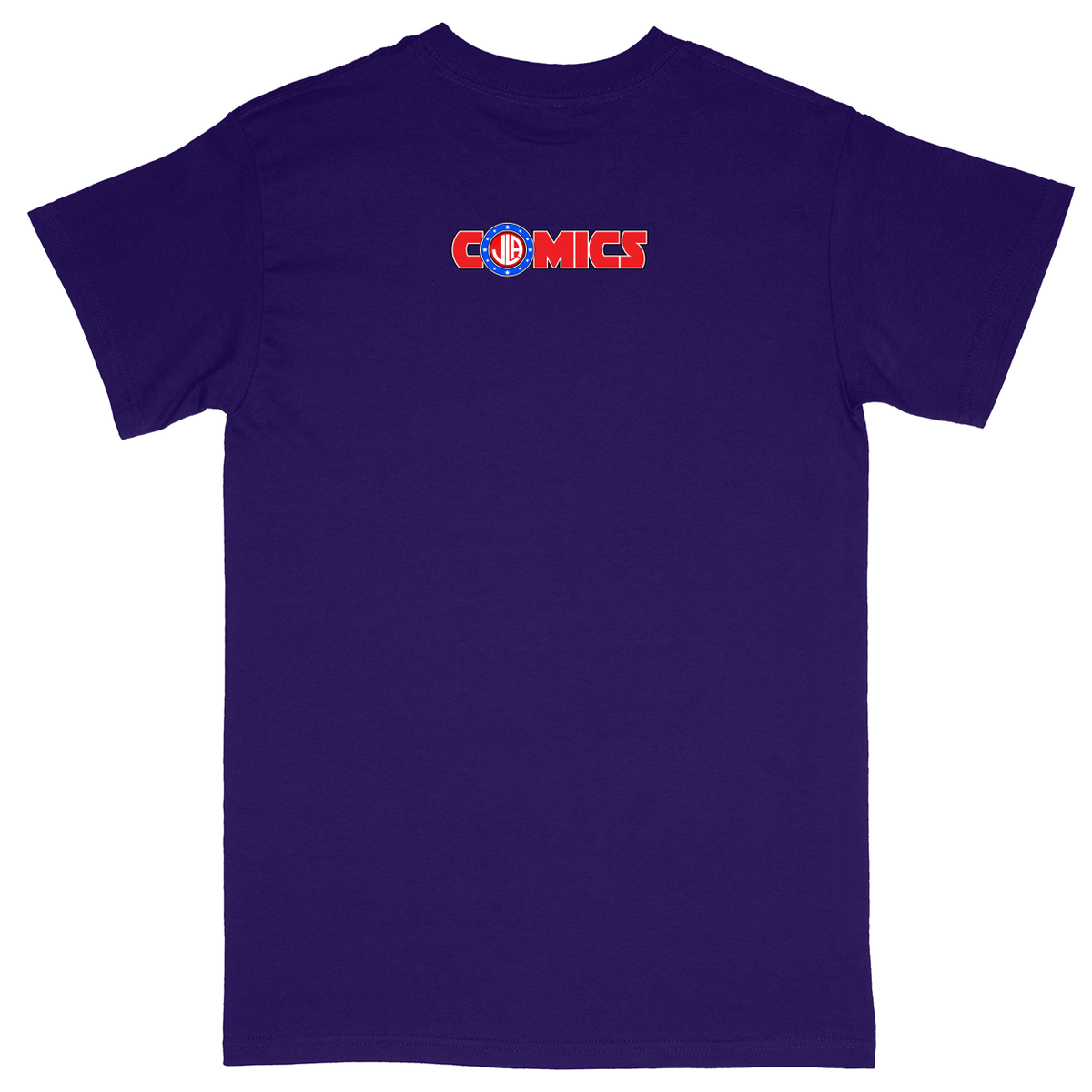 Basic Unisex Heavy Cotton T-Shirt - Purple - back***Purple|||Basic Unisex Heavy Cotton T-Shirt