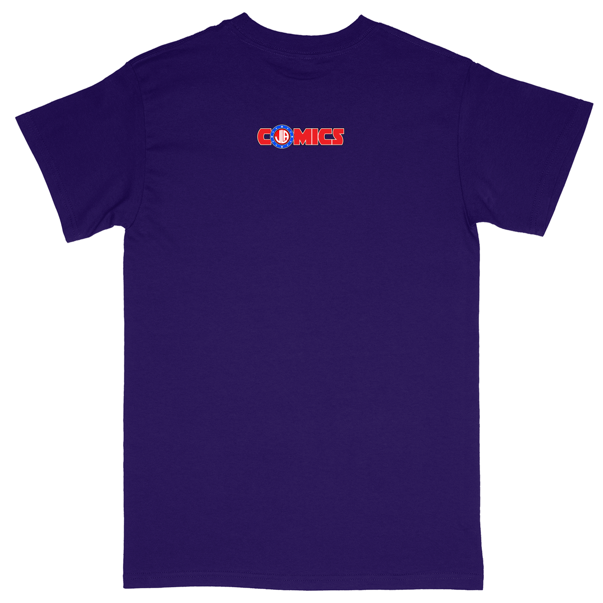 Basic Unisex Heavy Cotton T-Shirt - Purple - back***Purple|||Basic Unisex Heavy Cotton T-Shirt