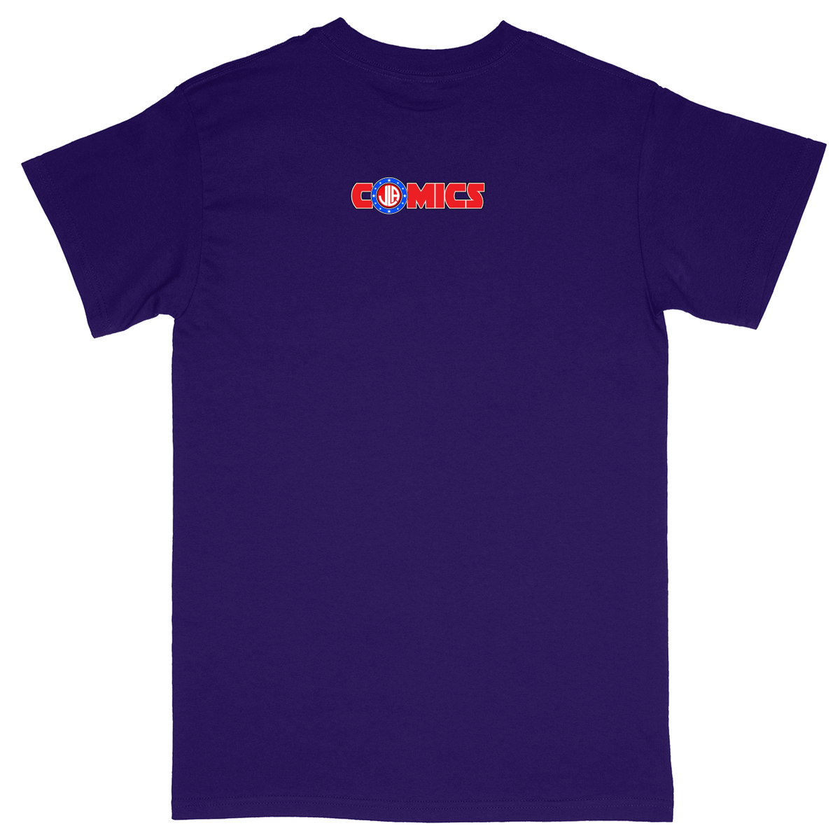 Basic Unisex Heavy Cotton T-Shirt - Purple - back***Purple|||Basic Unisex Heavy Cotton T-Shirt