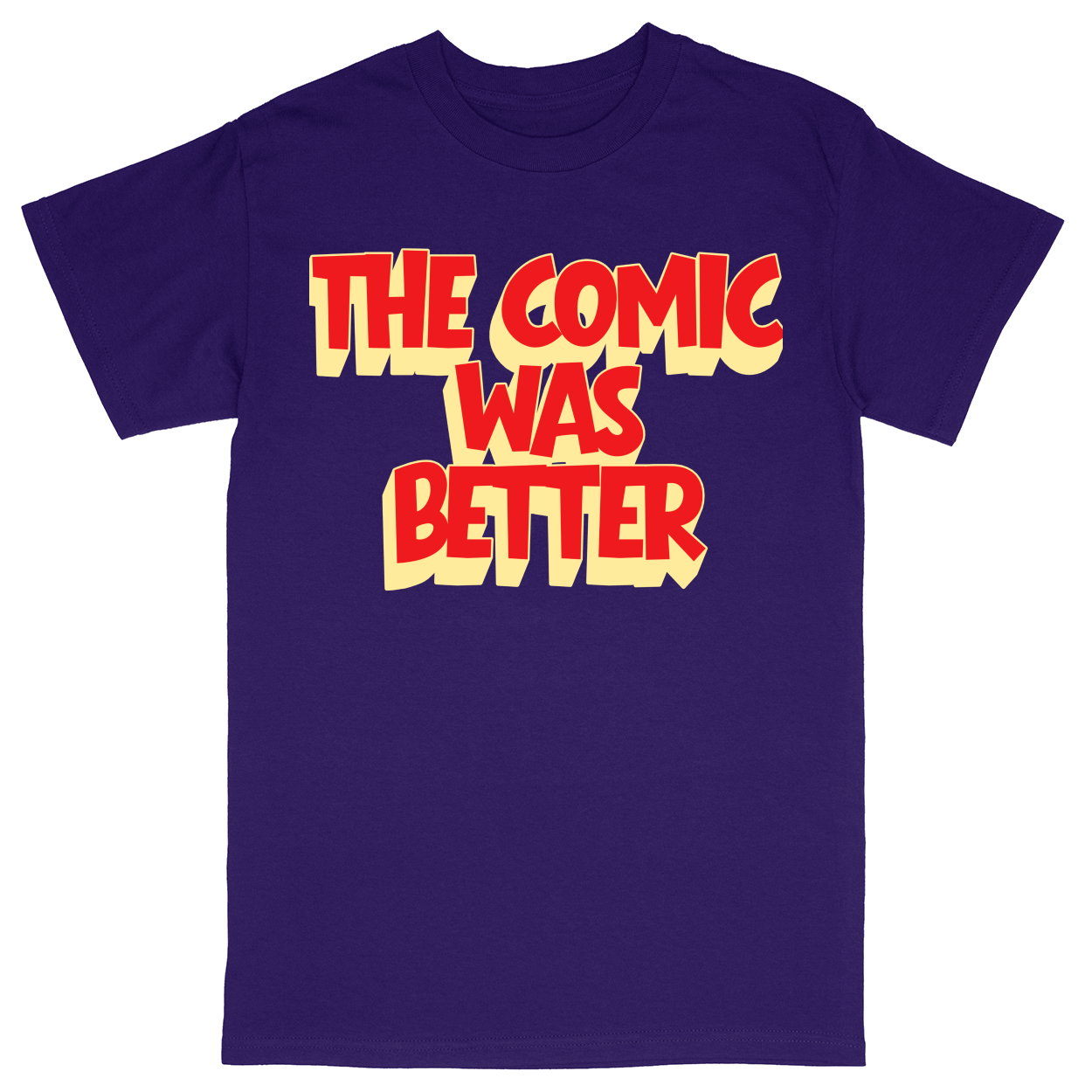 Basic Unisex Heavy Cotton T-Shirt - Purple - front