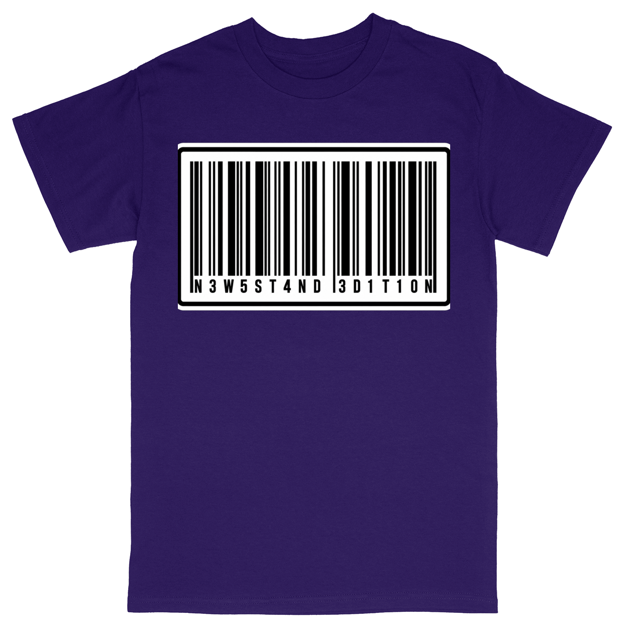Basic Unisex Heavy Cotton T-Shirt - Purple - front***Purple|||Basic Unisex Heavy Cotton T-Shirt