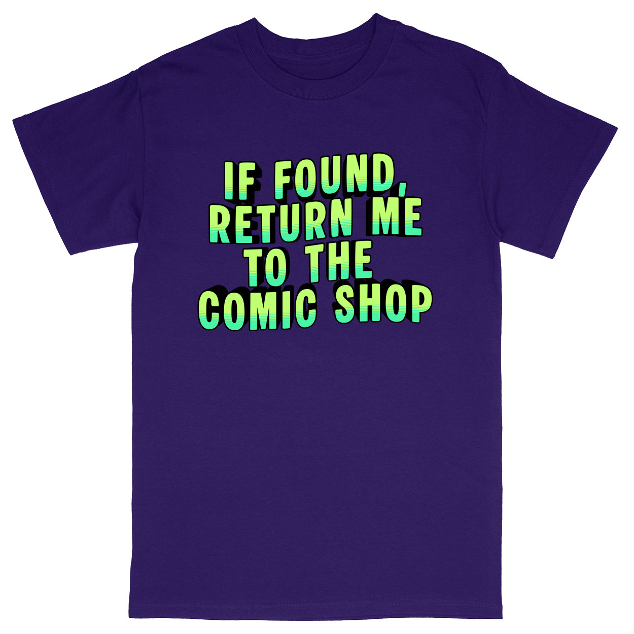 Basic Unisex Heavy Cotton T-Shirt - Purple - front