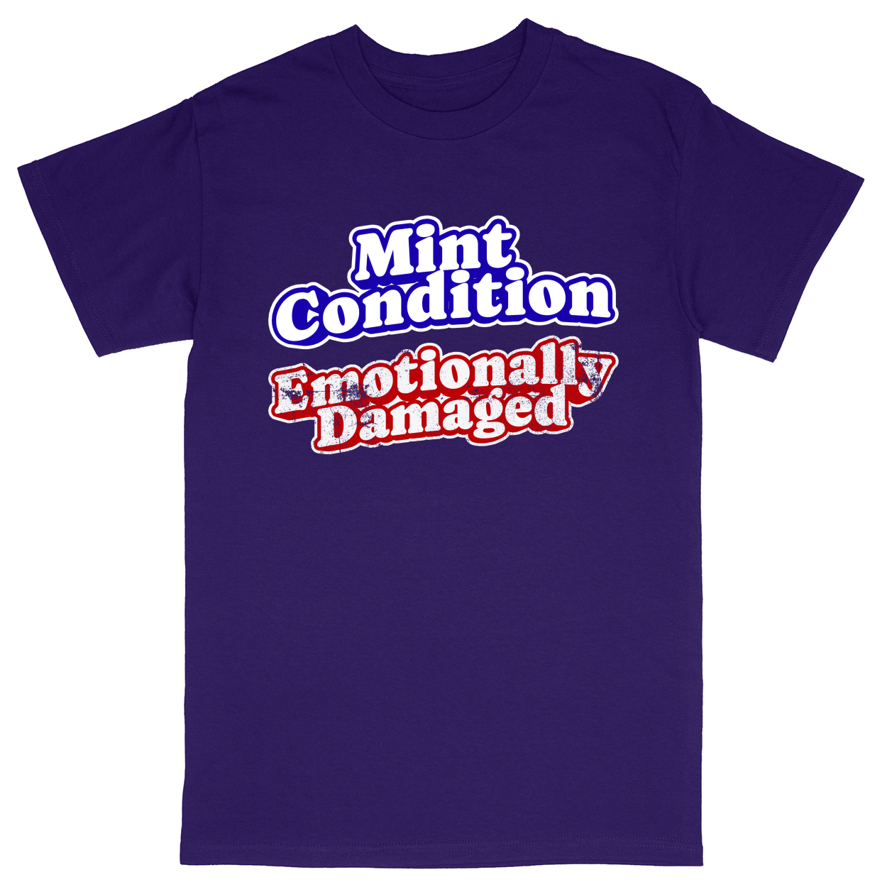Basic Unisex Heavy Cotton T-Shirt - Purple - front***Purple|||Basic Unisex Heavy Cotton T-Shirt