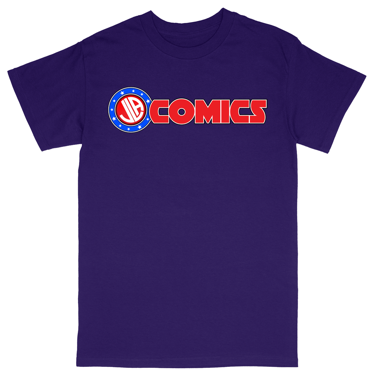 Basic Unisex Heavy Cotton T-Shirt - Purple - front***Purple|||Basic Unisex Heavy Cotton T-Shirt