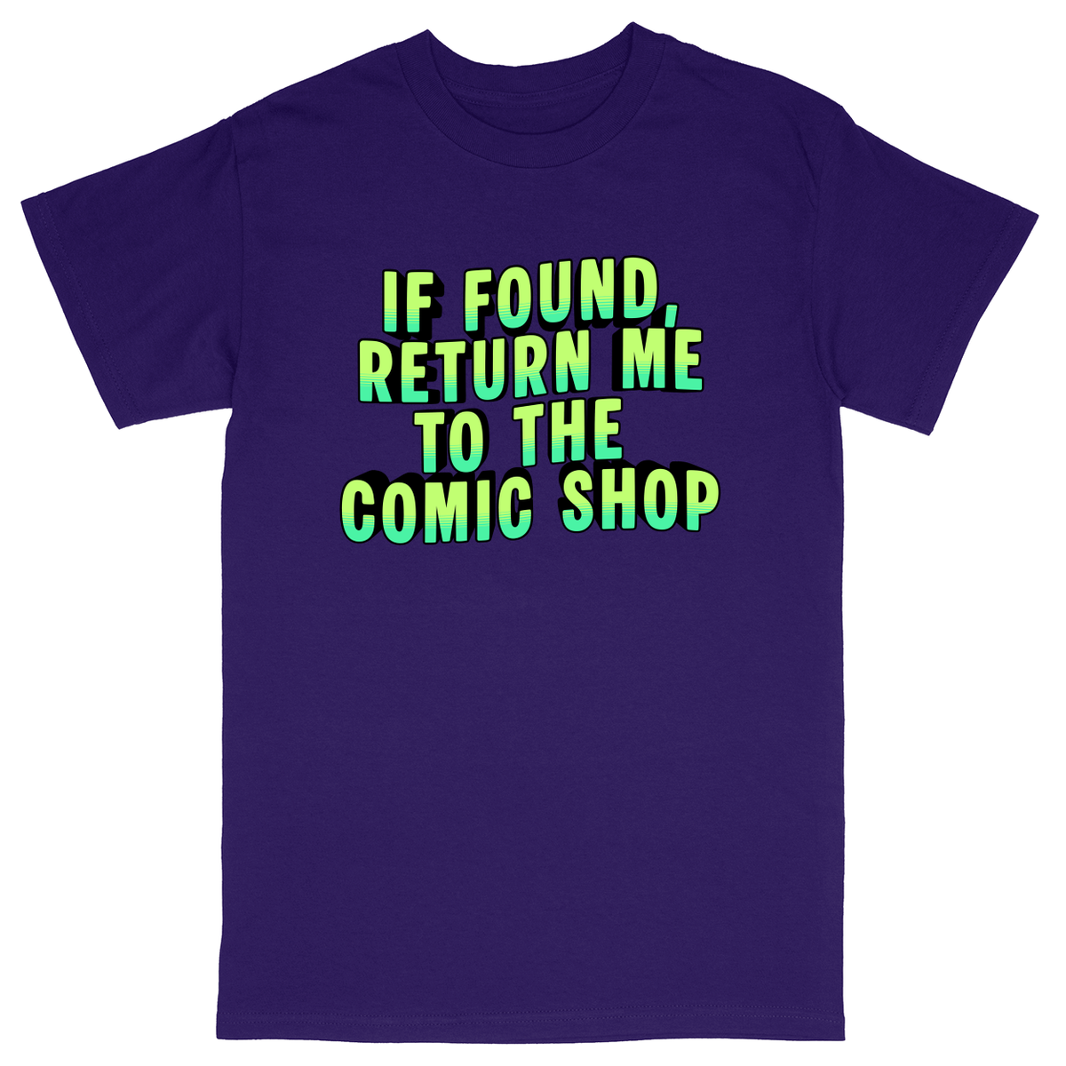 Basic Unisex Heavy Cotton T-Shirt - Purple - front