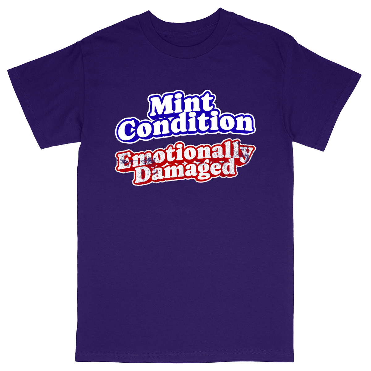 Basic Unisex Heavy Cotton T-Shirt - Purple - front