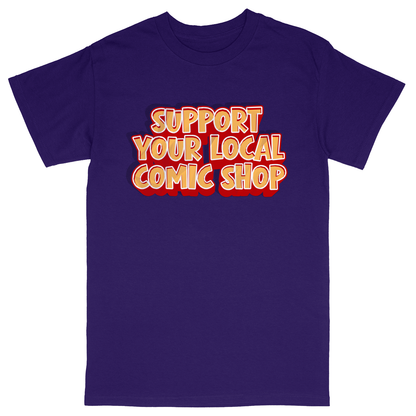 Basic Unisex Heavy Cotton T-Shirt - Purple - front