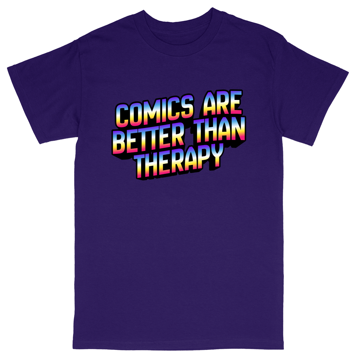 Basic Unisex Heavy Cotton T-Shirt - Purple - front