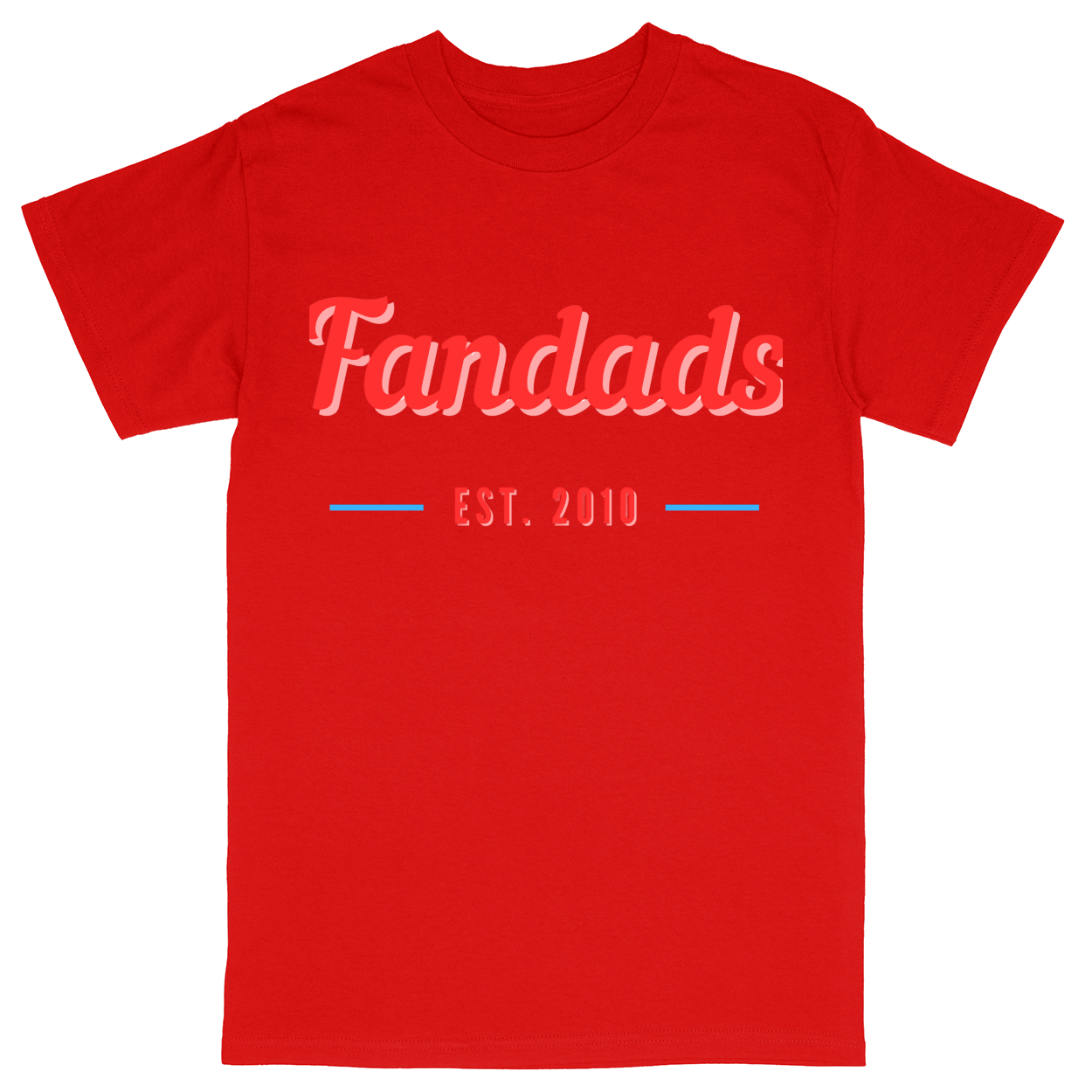 Basic Unisex Heavy Cotton T-Shirt - Red - front