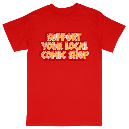 Basic Unisex Heavy Cotton T-Shirt - Red - front