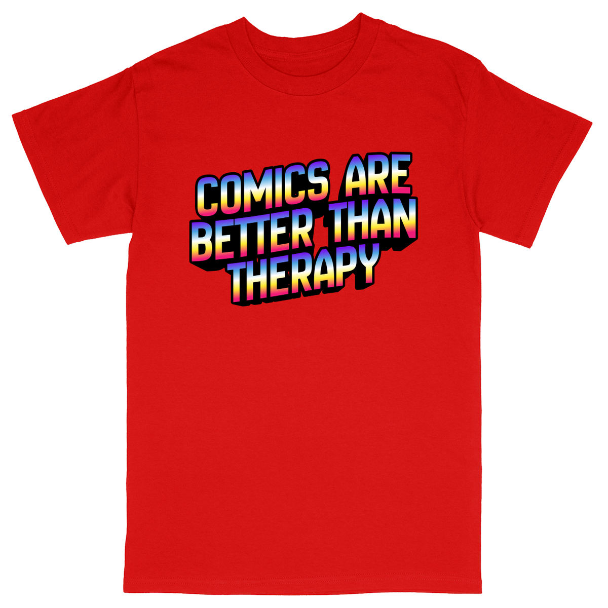 Basic Unisex Heavy Cotton T-Shirt - Red - front