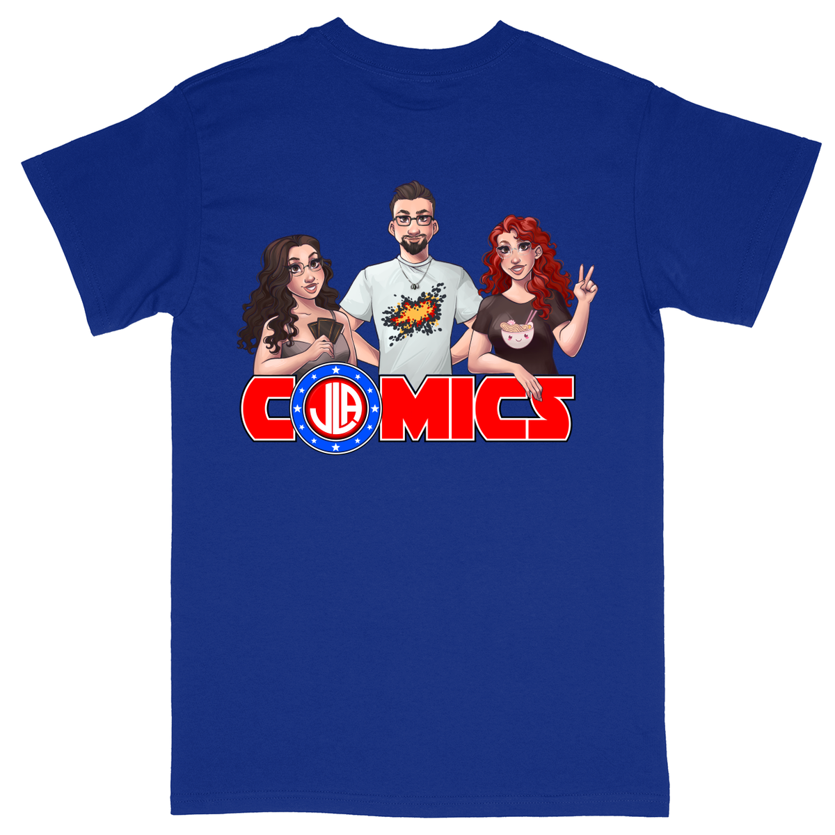 Basic Unisex Heavy Cotton T-Shirt - Royal - back