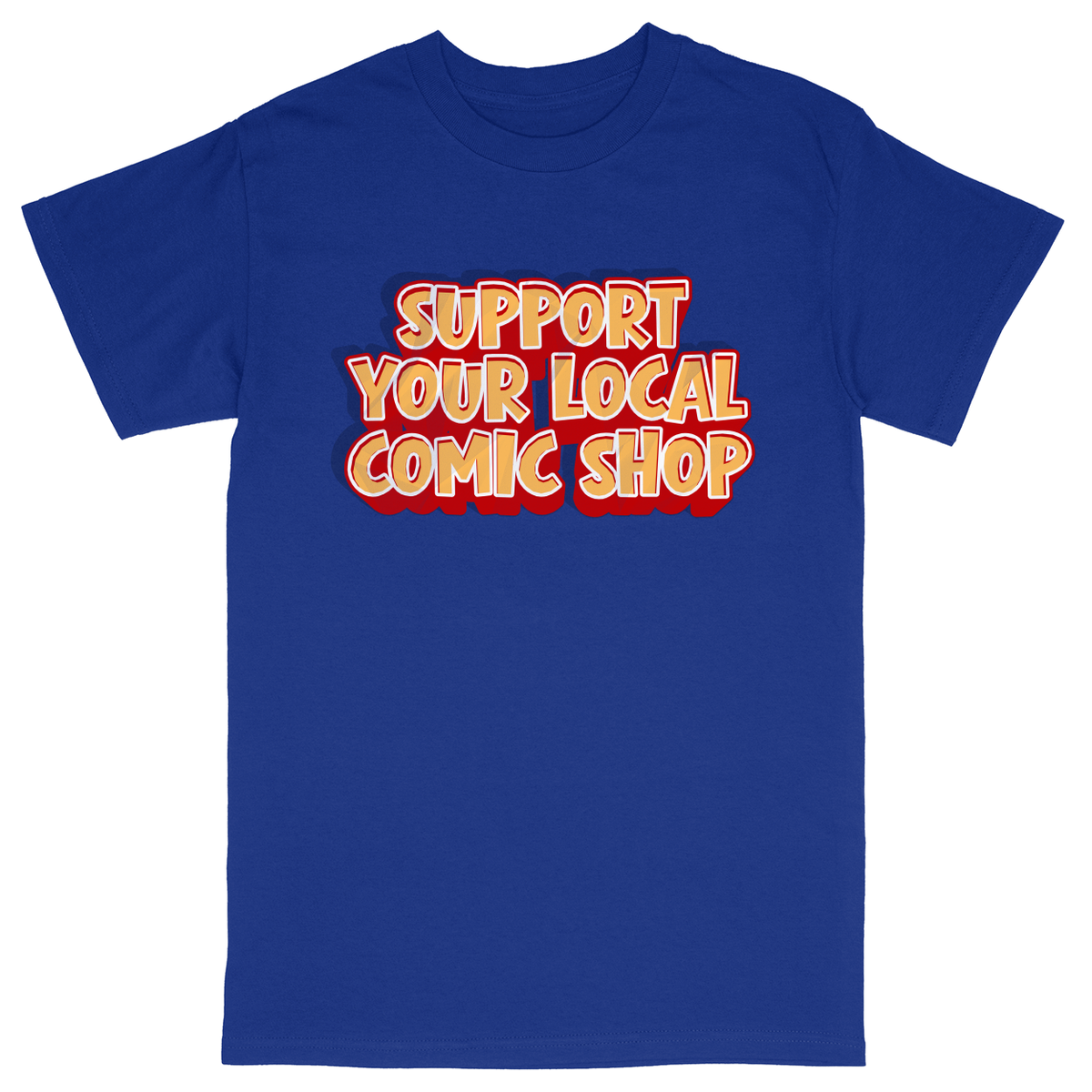 Basic Unisex Heavy Cotton T-Shirt - Royal - front***Royal|||Basic Unisex Heavy Cotton T-Shirt