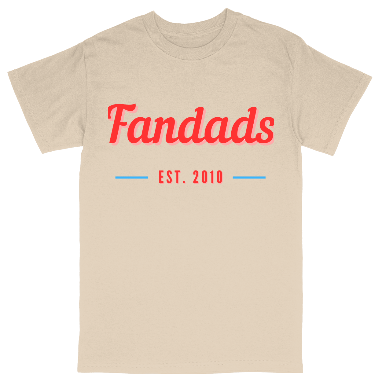 Basic Unisex Heavy Cotton T-Shirt - Sand - front***Sand|||Basic Unisex Heavy Cotton T-Shirt