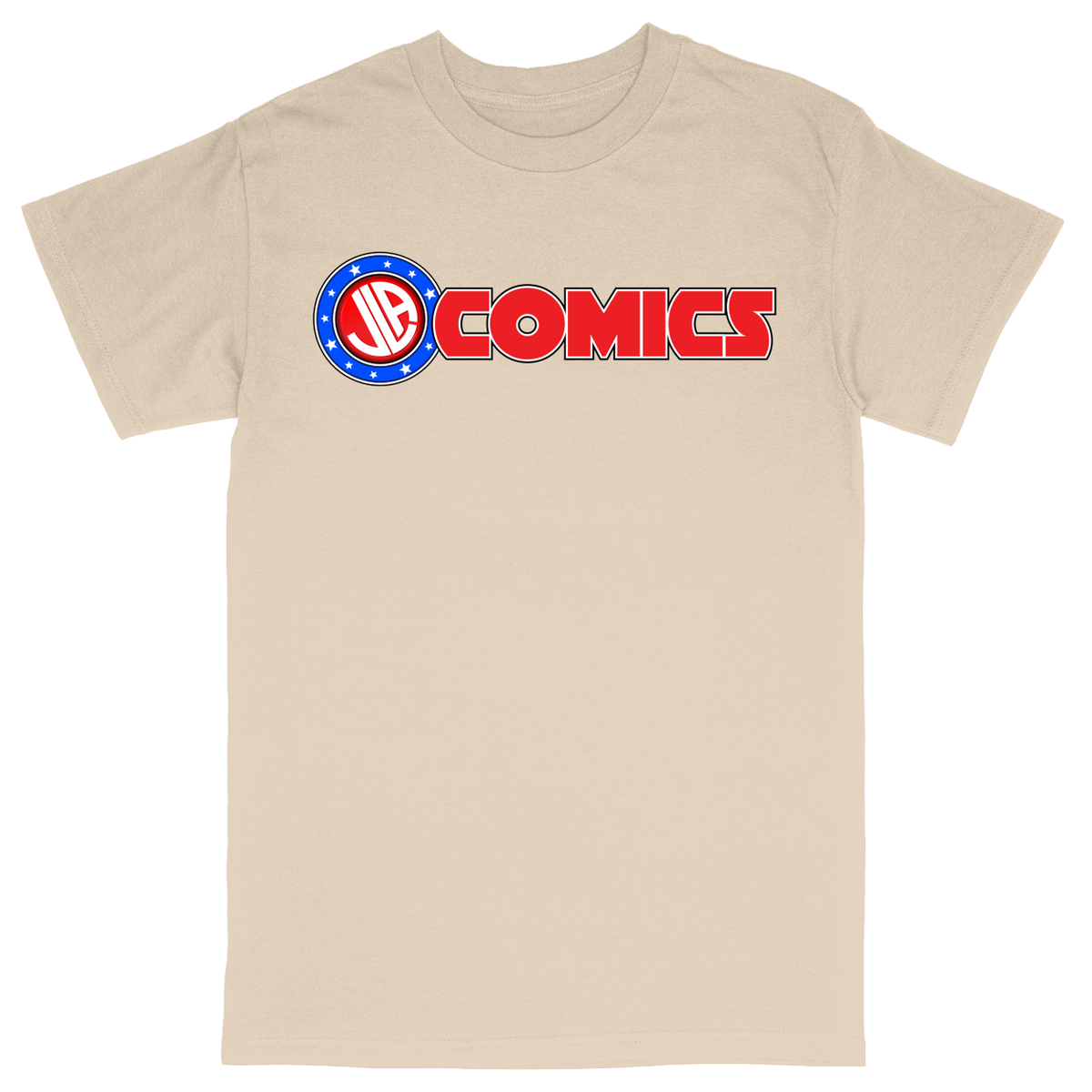 Basic Unisex Heavy Cotton T-Shirt - Sand - front***Sand|||Basic Unisex Heavy Cotton T-Shirt