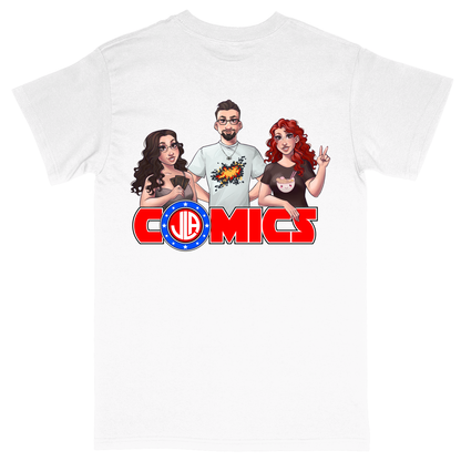Basic Unisex Heavy Cotton T-Shirt - White - back