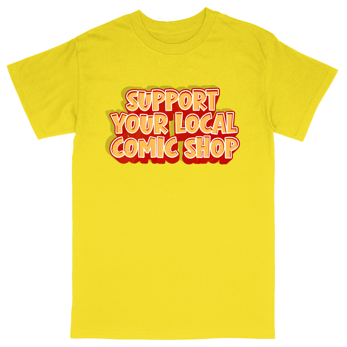 Basic Unisex Heavy Cotton T-Shirt - Yellow - front