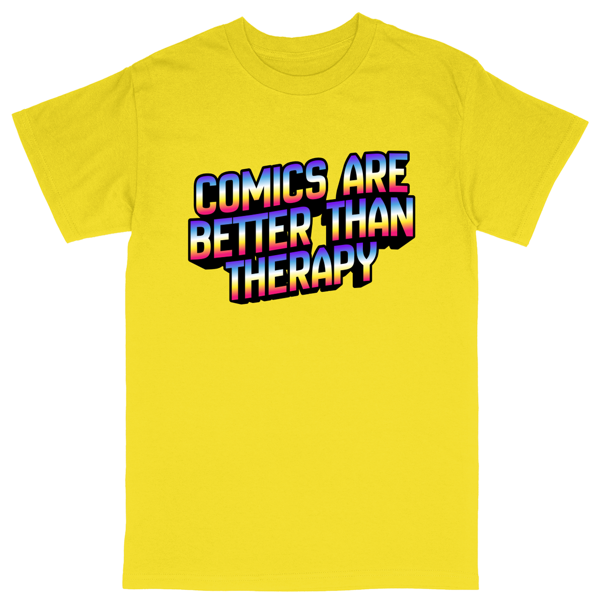 Basic Unisex Heavy Cotton T-Shirt - Yellow - front***Yellow|||Basic Unisex Heavy Cotton T-Shirt
