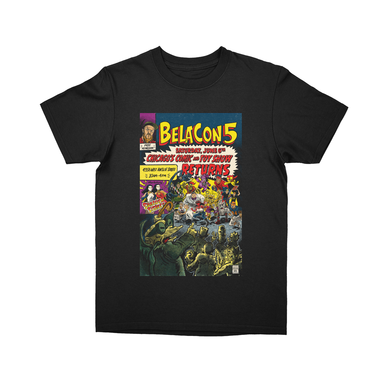 Basic Youth T-shirt - Black - front***Black|||Basic Youth T-shirt