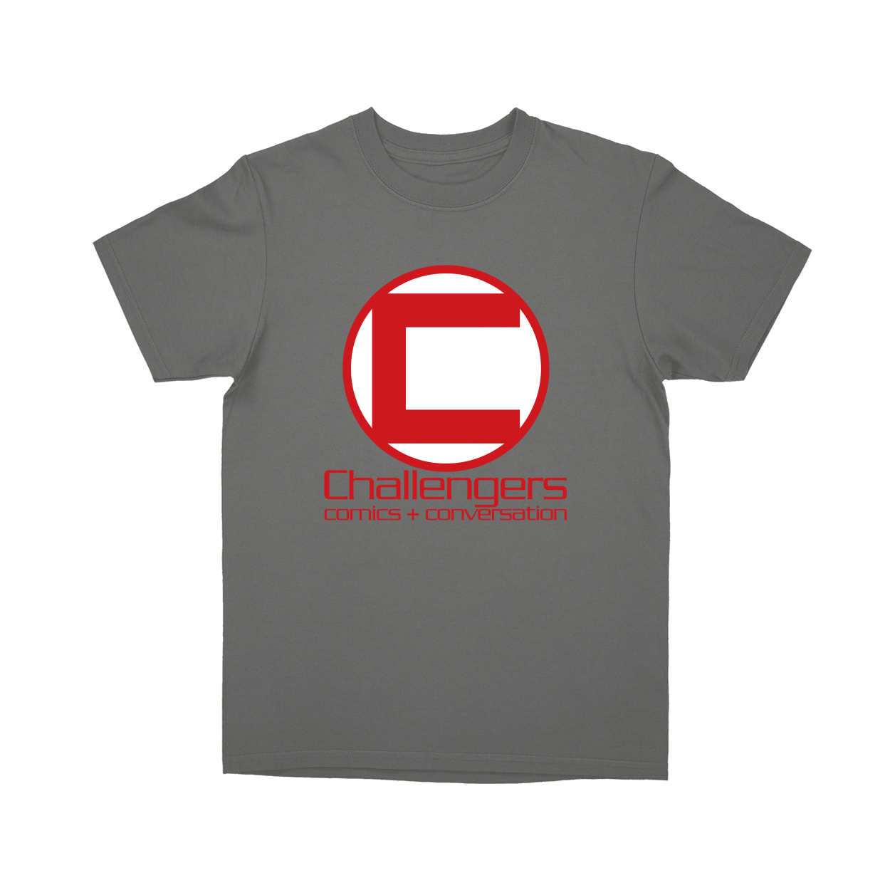 Basic Youth T-shirt - Charcoal - front***Charcoal|||Basic Youth T-shirt