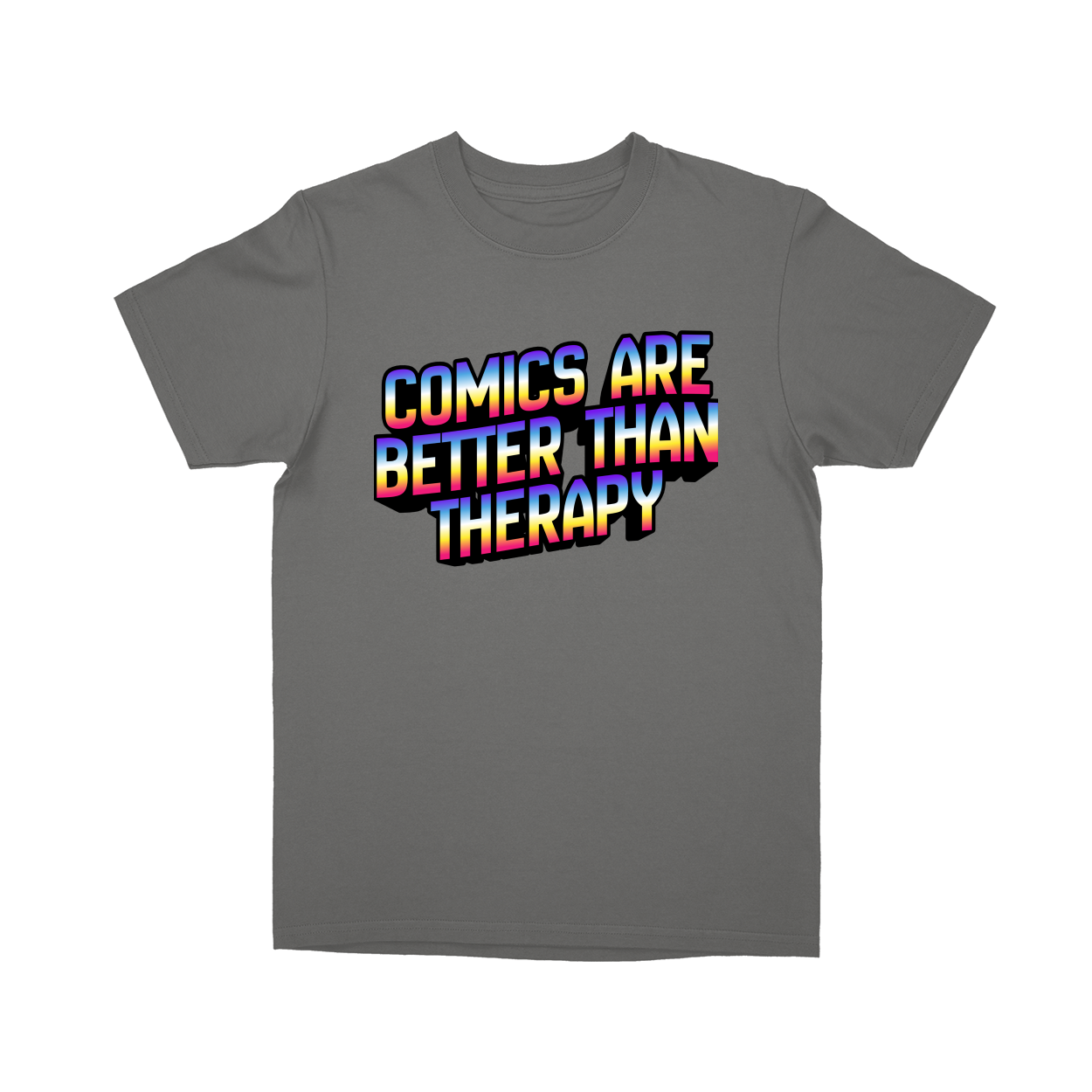 Basic Youth T-shirt - Charcoal - front***Charcoal|||Basic Youth T-shirt
