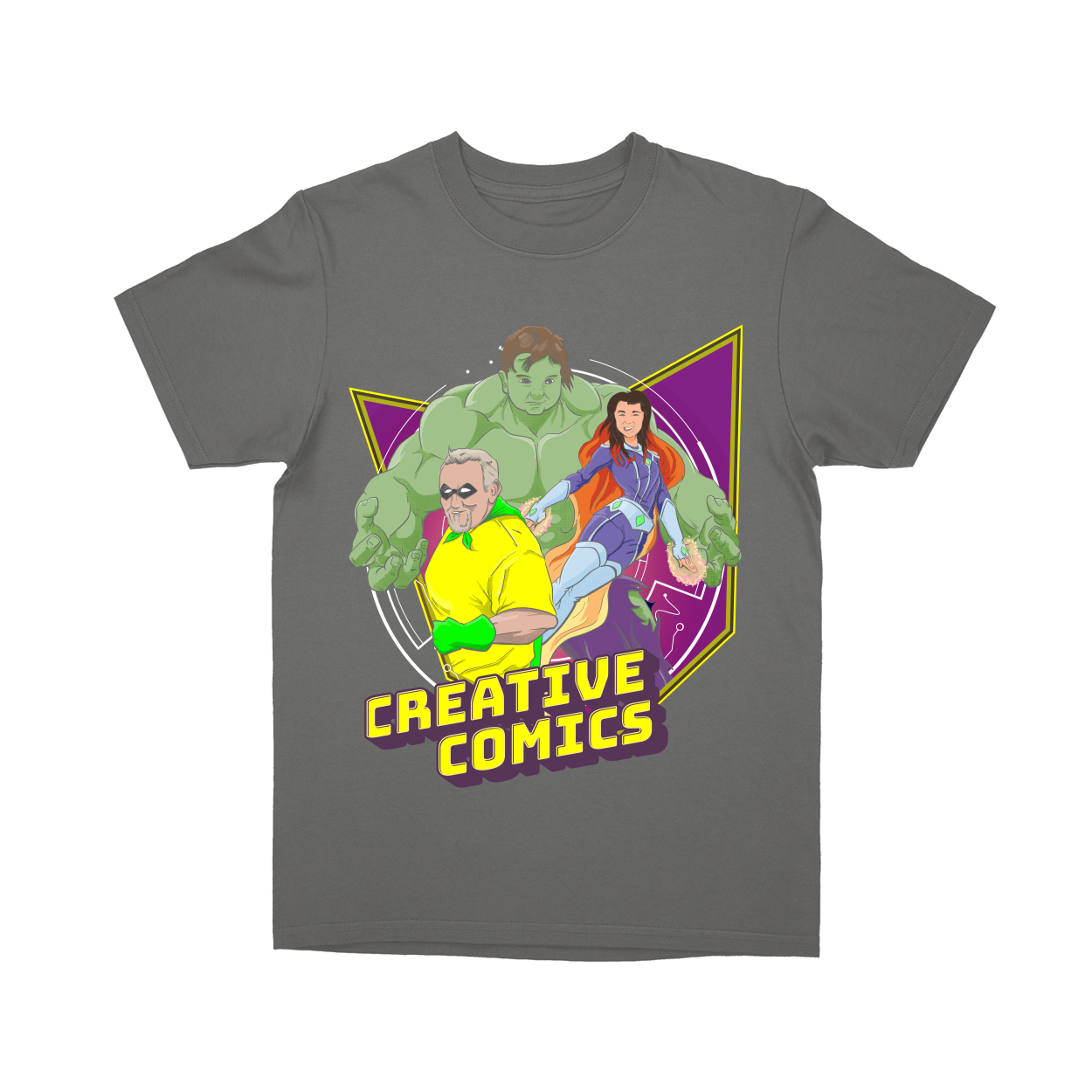 Basic Youth T-shirt - Charcoal - front