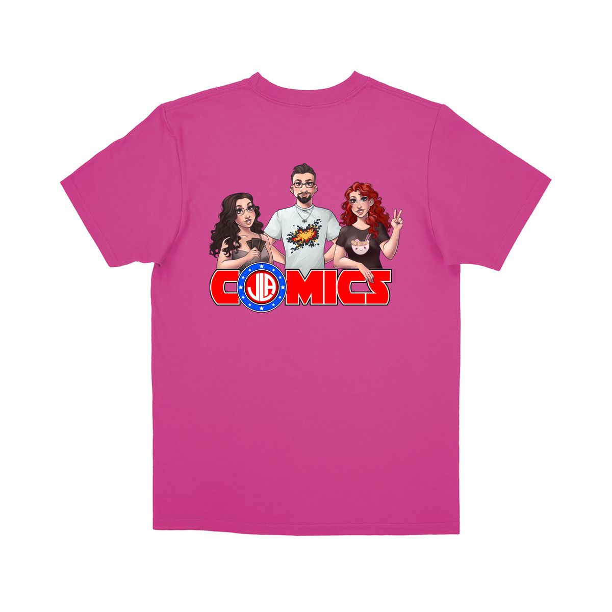 Basic Youth T-shirt - Hot Pink - back