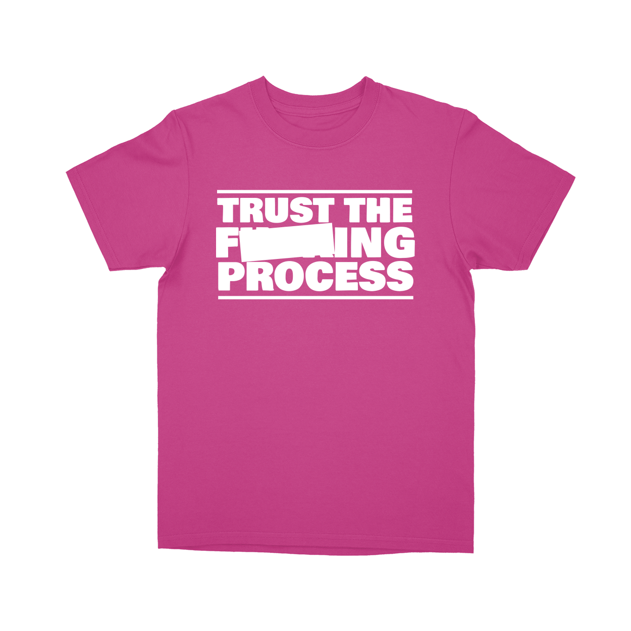 Basic Youth T-shirt - Hot Pink - front***Hot Pink|||Basic Youth T-shirt