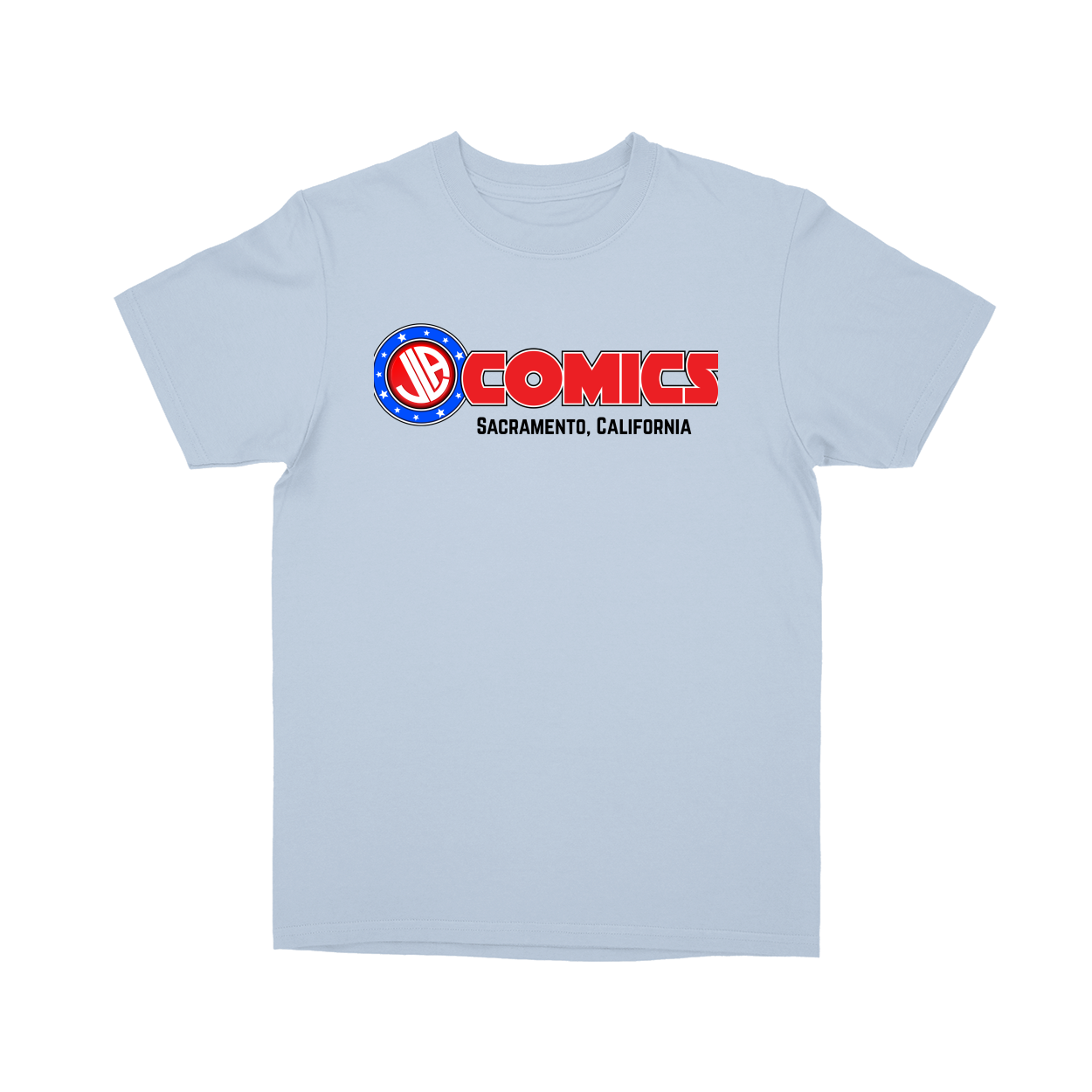 Basic Youth T-shirt - Light Blue - front***Light Blue|||Basic Youth T-shirt